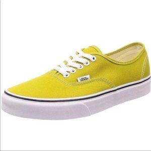 Mustard Green Vans size 8.5